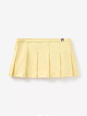 Fila x Hailey Bieber Pleated Skirt in Popcorn Yellow (NWT)